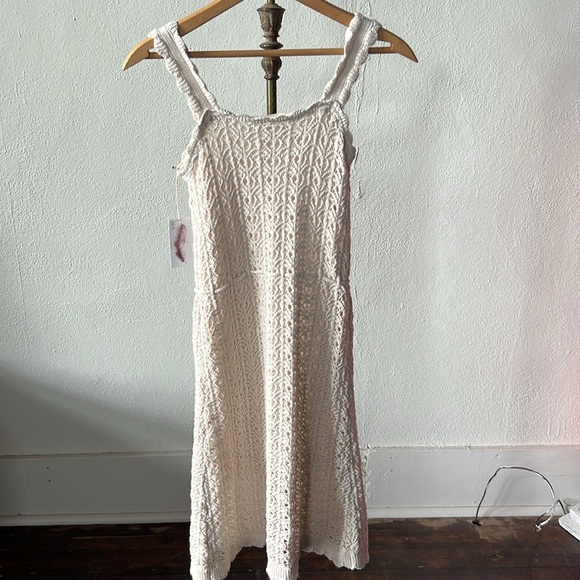 Jessica Simpson | NWT | Crochet Mini Dress | Cream | Sz S - Picture 4 of 4